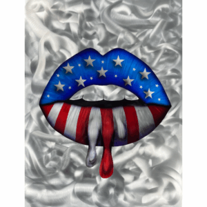 American Kiss 2 Metal Wall Art