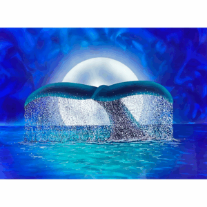 Metal Wall Art – Lunar Whale Tail