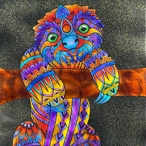 Mandala Sloth Art V1