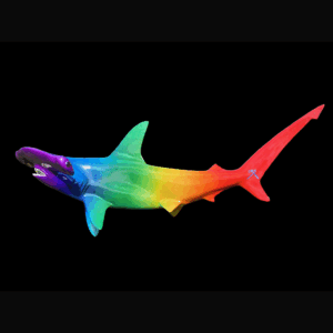 Marine Sculpture Rainbow Hammerhead