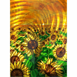 metal sunflower wall art