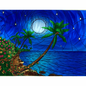 Metal Wall Art – “Moonlit Cove”