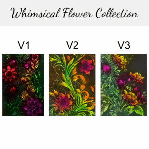 Metal Wall Art – Whimsical Flower Collection