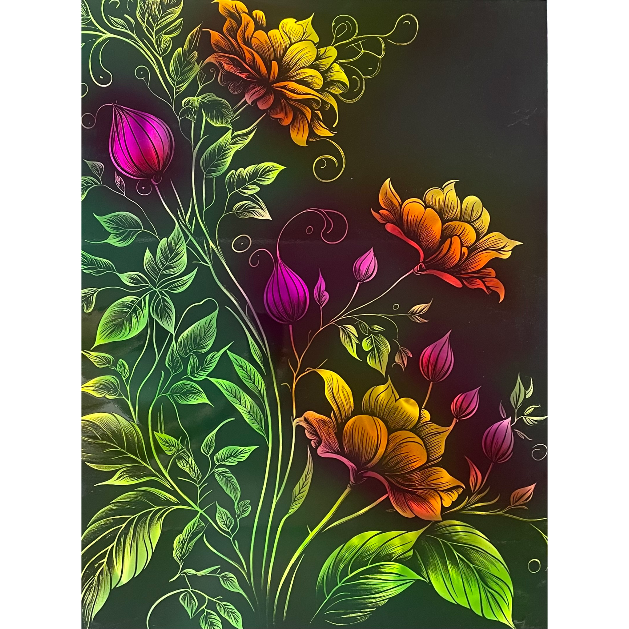 Metal Wall Art – Whimsical Flower Collection